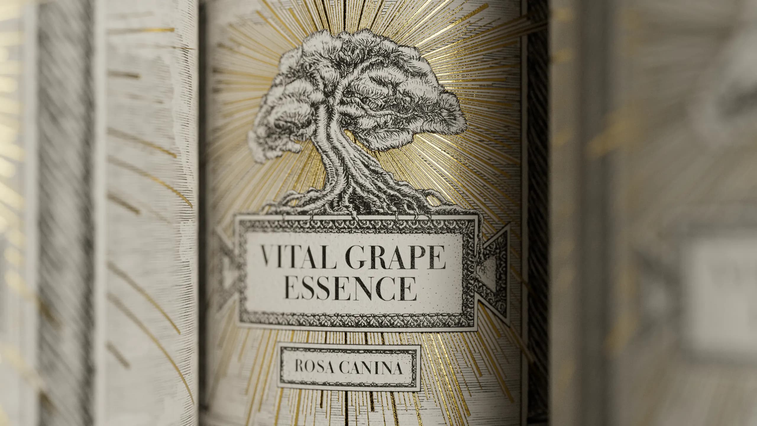 Vital Grape Essence palack stúdiós környezetben